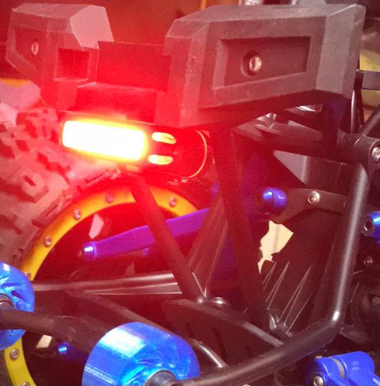 Rear light with rechargeable battery